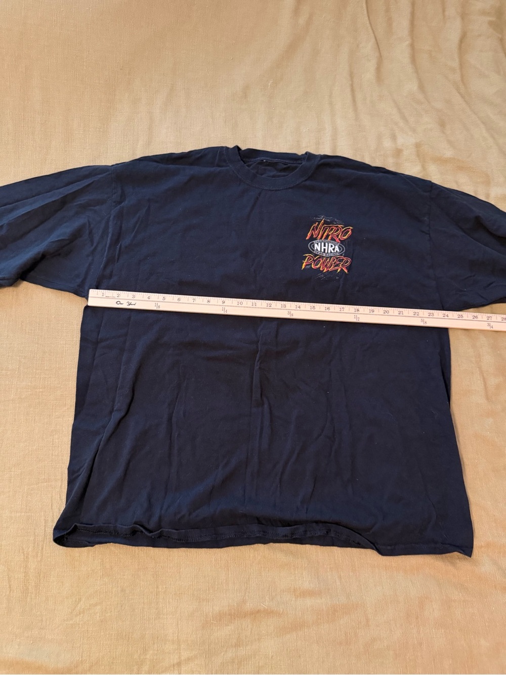 NHRA vintage Long Sleeve Tee - Black with Flame Accent - Picture 4 of 4